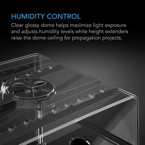 Heavy Duty Humidity Dome Germination Kit, Height Extension, 5x8 Tray - Picture 4 of 7