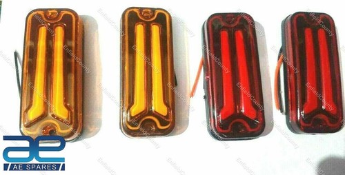 RZG Set 2 Indicatori Di Direzione Laterali A LED Neri Per SEAT Alhambra, Ibiza, Leon, Toledo, Skoda Citigo, Mii