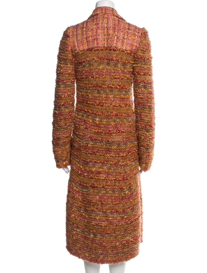 Abrigo Suéter John Galliano Vintage Naranja Tweed Colección Otoño/Invierno 2005 S Foto 2 de 4