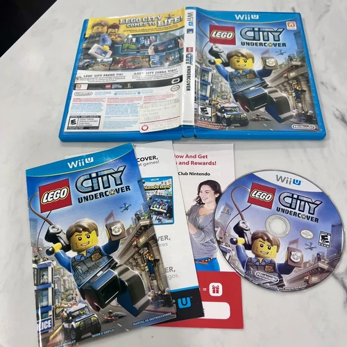 LEGO City Undercover 2013 Nintendo Wii U Game Complete W/ Manual TESTED! VGUC!