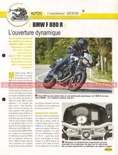 BMW F800 R Roadster 2009 ( F 800 R F800R ) Joe Bar Team Fiche Moto #000647