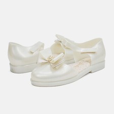 Baby Girl Mini Melissa Amy  Barbie Little Girls' Pearl White Dress Shoes
