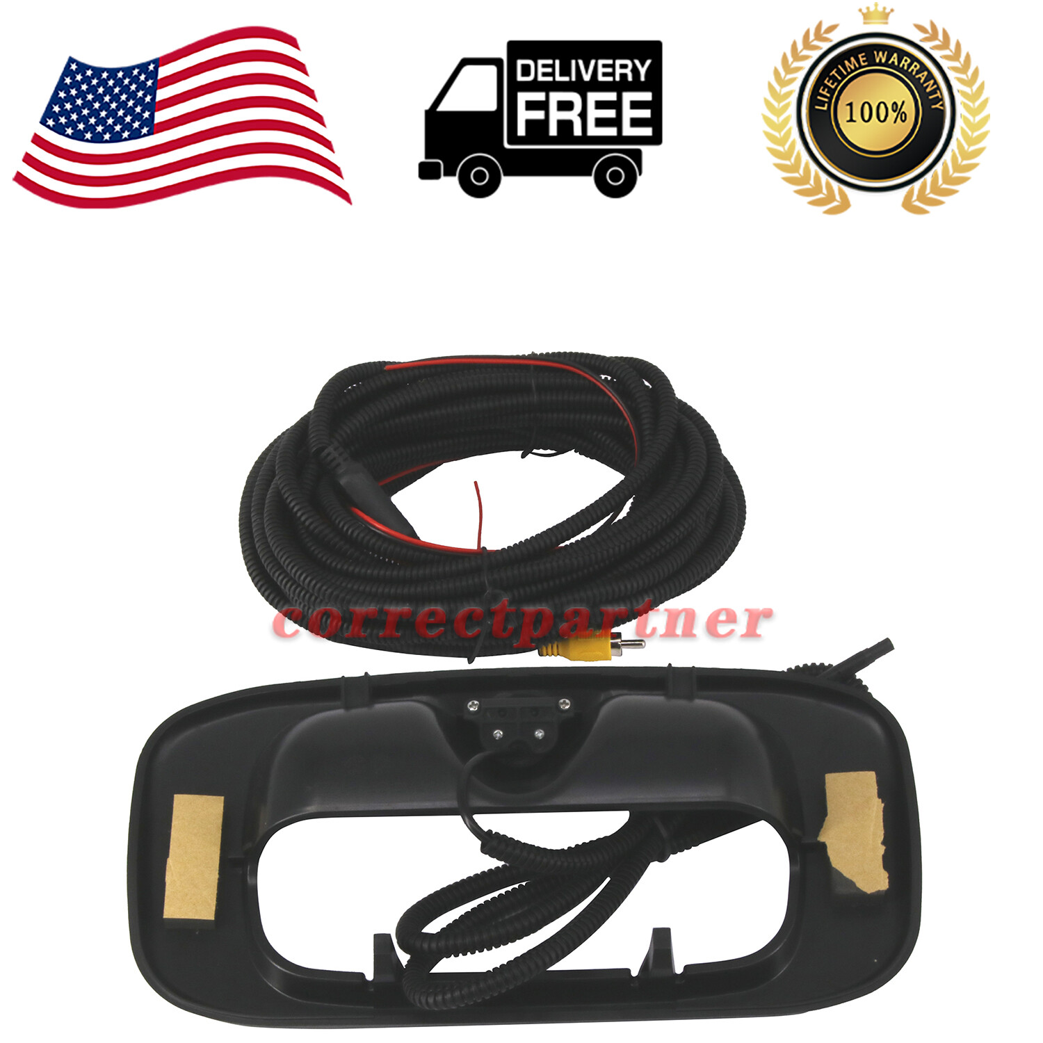 Tailgate Handle Backup Camera w/cable for 1999-2007 Chevy Silverado GMC Sierra