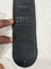 PRS Guitars Black Leather Strap  Adjustable, Genuine Leather, Excellent Cond