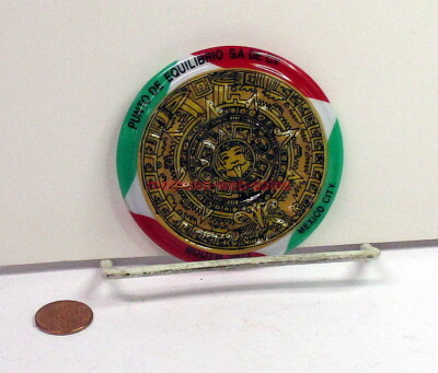 Punto De Equilibrio S.A. De C.V.~Mexico City~Advertising Pinback~Suich~Aztec Sun