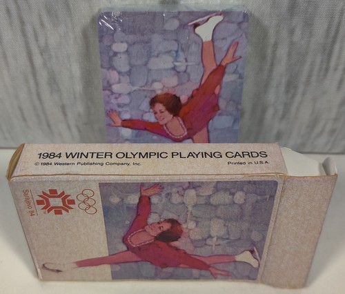 1984 Winter Olympics Playing Cards - Sarajevo - Figure Skating - Voochko Jokers - Picture 3 of 4