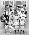 Yankees Captains, Wishum Gregory Art, Wall Decor Home Print Poster 20" X 16" 403