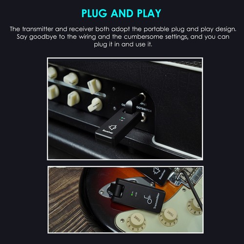M-VAVE WP-8 Übertragungssystem 2,4G wiederaufladbare E-Gitarre W8N4 - Bild 9 von 10