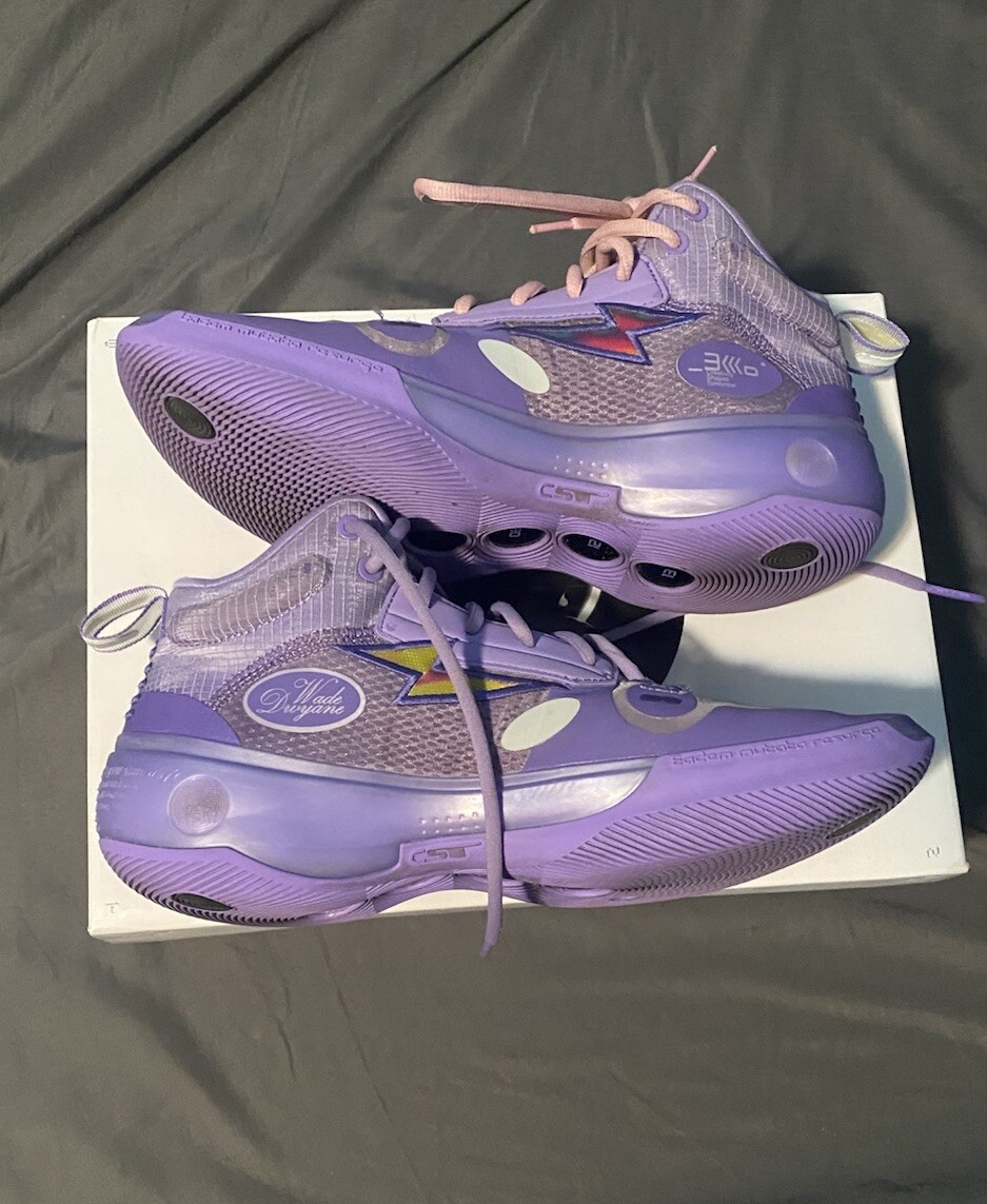 Way Of Wade 10 Lavender Purple Size 8.5 Worn 5x indoor | eBay