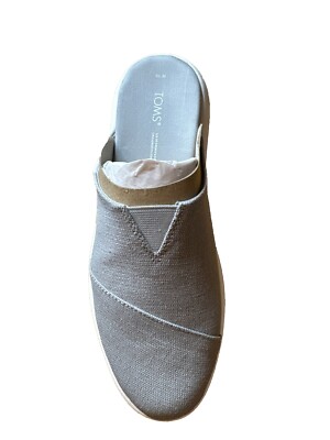 TOMS Alpargata Mallow Mule Womens Drizzle Grey Size 10W New