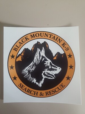Mount Rescue Wall Sticker BLACK MOUNTAIN SEARCH AND RESCUE STICKER VEHICLE DECAL - K9 911 STICKER ...
