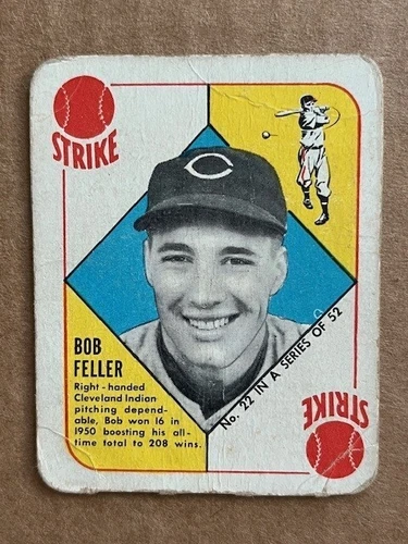1951 Topps Red Back Bob Feller # 22