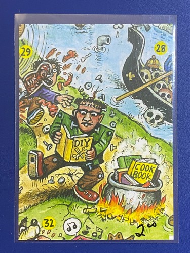 2022 Topps Garbage Pail Kids Book Worms Booger Green Parallels - You Pick! - 第 168/238 張圖片