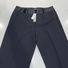 Talbot's Dress Pant Heritage Black With Satin Band Size 12 NWT Trouser