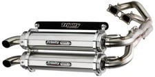 Trinity Dual Full System Exhaust Muffler For Polaris RZR XP 4 1000 EPS 14-23