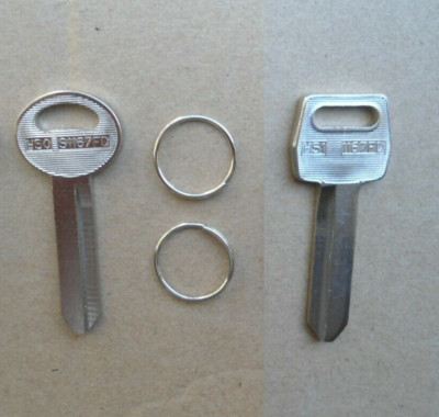 2 KEY BLANKS! 60'S & UP FORD MUSTANG FAIRLANE MACH 1 SHELBY WAGON PICKUP H50 H51