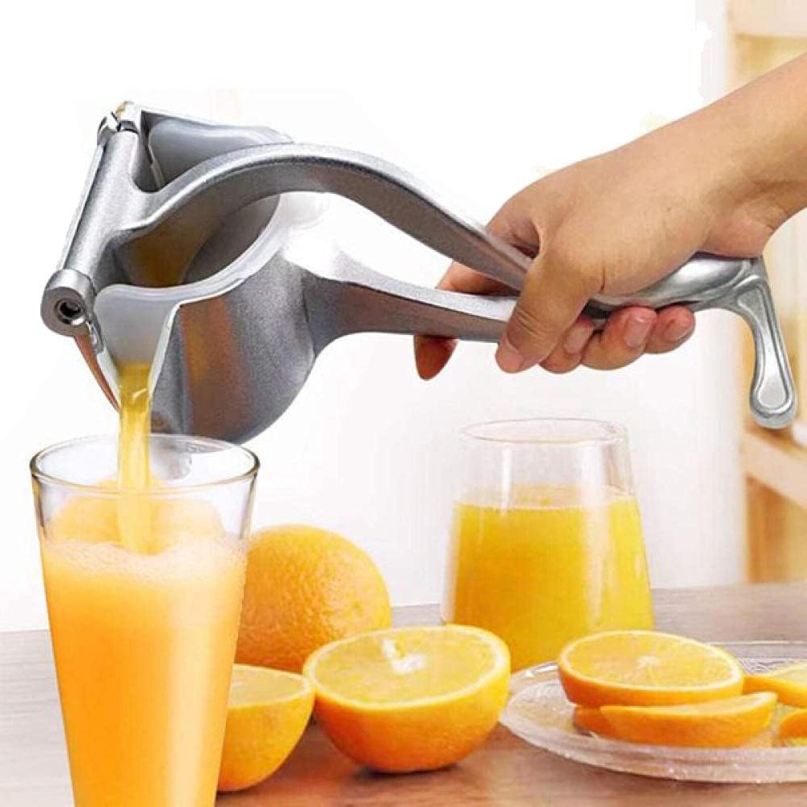 Estrattore Succo Manuale in Alluminio - Spremifrutta per Spremute Sane