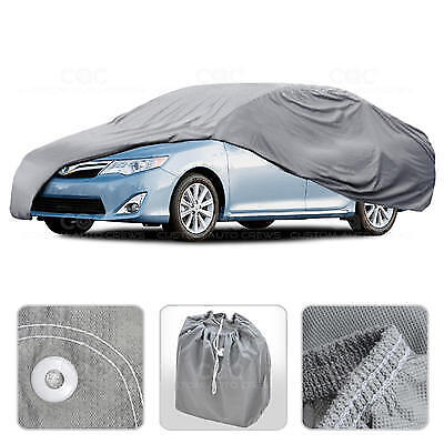 All-Weather Full Car Cover For Toyota Camry – UV Resistant, Waterproof, Dust Proof Silver Polyester Cover