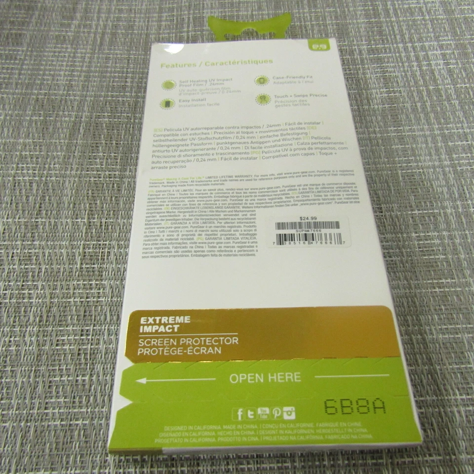 PROTECTOR PANTALLA IMPACTO EXTREMO PUREGEAR PARA LG V20, LEER!! 5862 Foto 2 de 2