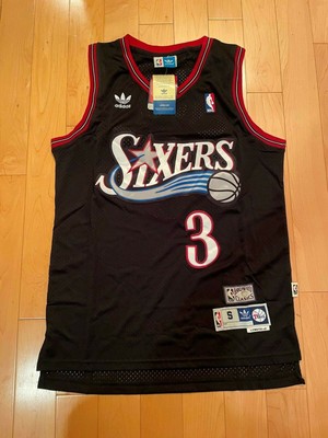black sixers jersey