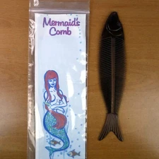 Vintage 1964 Novelty Comb | Brown Fish Bone Skeleton | H. F. & Co. | Chicago