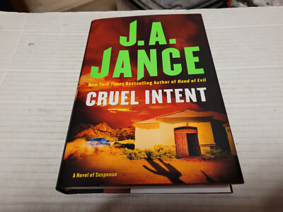Cruel Intent by J. A. Jance (2008, Hardcover) SIGNED 1st/1st