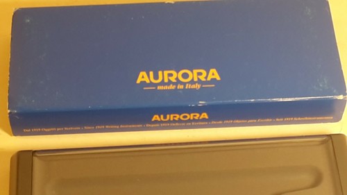 AURORA-CUSTODIA PER PENNA-VINTAGE +CONTROSCATOLA-ASTUCCIO-SCATOLA-RARE BOX-4+ - Foto 4 di 10