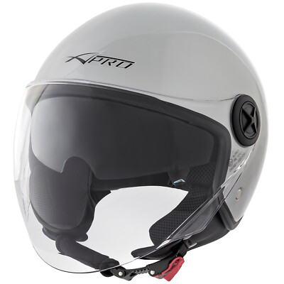 Casque Moto Jet Double Visière Pare-Soleil ECE 22 Noir Taille M - Confortable Et Sécurisé