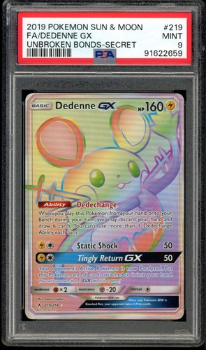 Dedenne-GX graded PSA 9 for sale on eBay