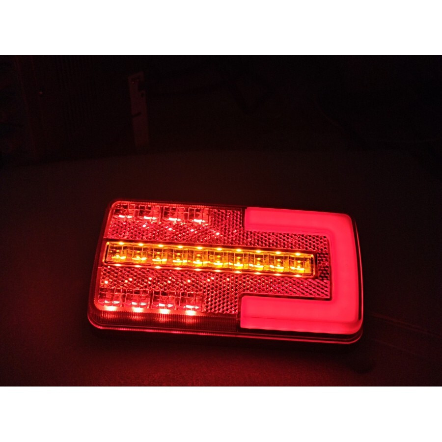 2x LED Rückleuchten Set Neon Heckleuchten Anhängerbeleuchtung Mit