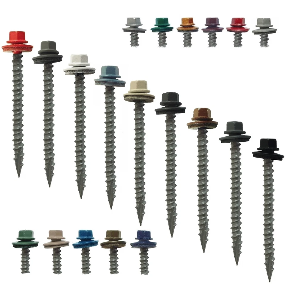 JAKE SALES METAL ROOFING SCREWS: #10x 2-1/2" (250) Colored Metal Roofing Screw Siding Screw