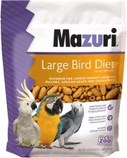 Mazuri | Nutritionally Complete Food for Large Birds | 3 Pound (3 Lb.) Bag