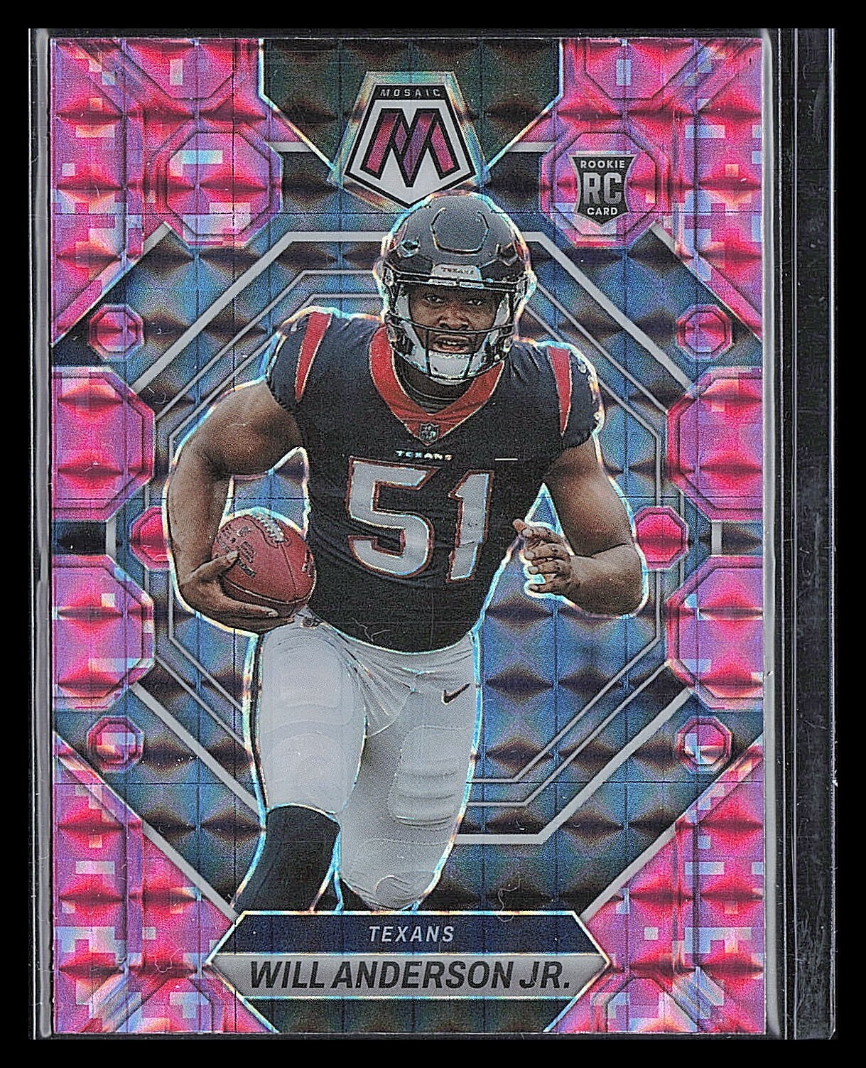 2023 Mosaic Will Anderson Jr. Rookie Mosaic Camo Pink #376 Texans