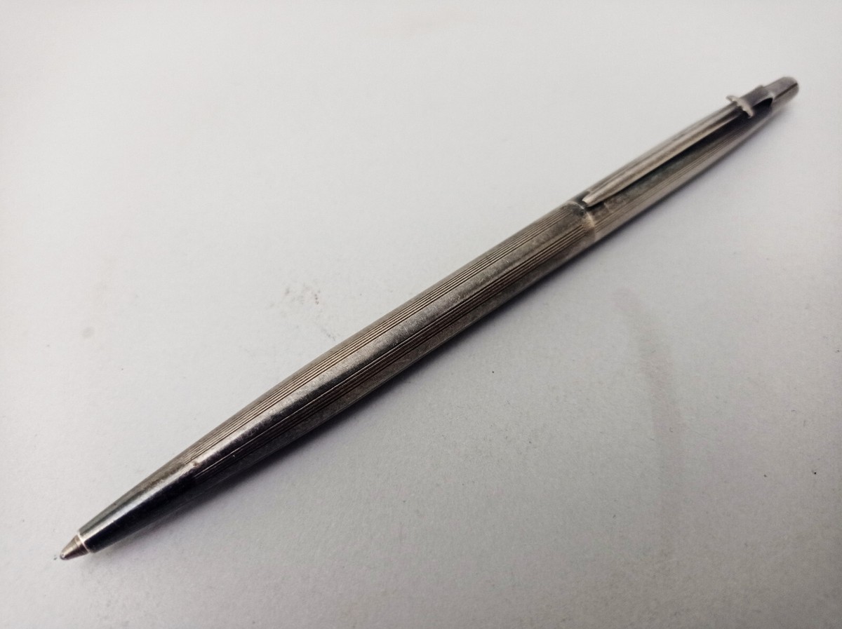 CARAN d'ACHE MADISON SILVER PLATED BALLPOINT PEN VINTAGE EXCELLENT