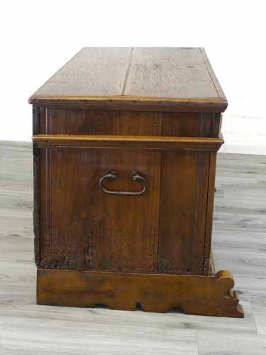 Truhe Flachdeckeltruhe Renaissance 17. Jahrhundert Eiche (10352) - Bild 6 von 7