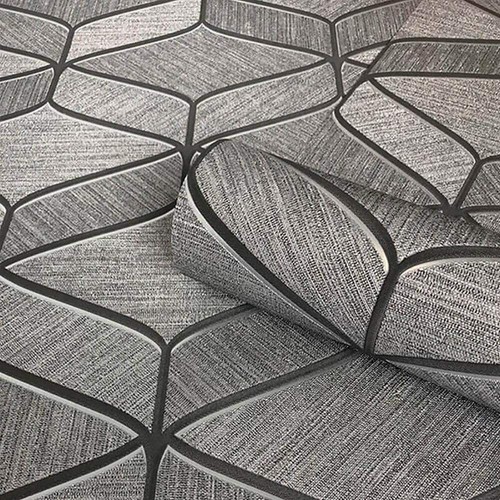 Papel Pintado Gris Plateado Liso Lujo Brillo Metálico Moderno Brillante Varios Diseños - Imagen 47 de 57