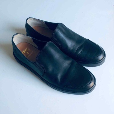 frye leather slip on