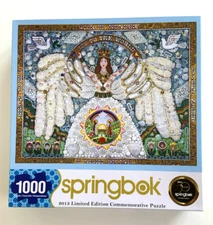 A CHRISTMAS ANGEL Puzzle 2013 Springbok Robert Schneeberg 1000 Pieces 24"x30"