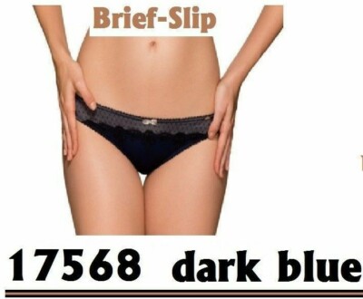     DORINA 17568 Angeline Brief-Slips blue dunkelblau Spitze unterfüttert