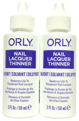 Orly  Nail Lacquer Thinner  Solvent 2Fl oz/59ml  - 23135 - 2 Pcs