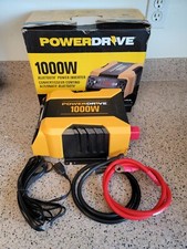 Powerdrive PD1000 1000w Bluetooth Power Inverter.36" Cables USB Ports NIB