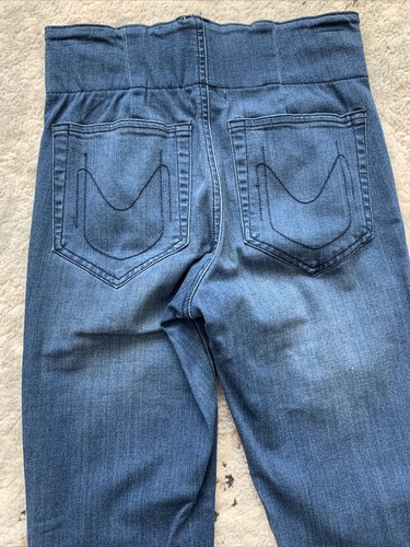 NEU Show Me Your Mumu Blue Stretch Berkeley Bells Bell Bottom Soft Denim Jeans S - Bild 7 von 10