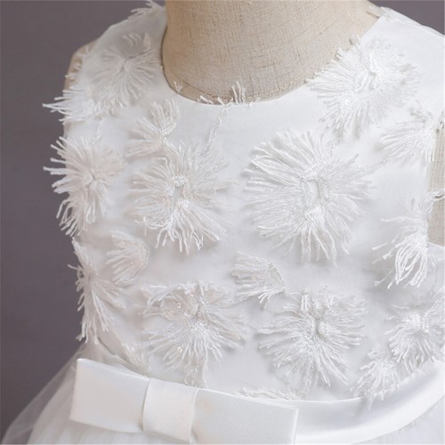 Kids Girls Bridesmaid Floral Lace Princess Dress Wedding Prom Gown Pageant Party - Picture 49 of 193