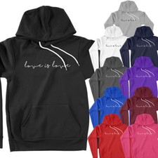 Equality Equal Rights Love is Love LGBT LGBTQ Quote Slogan Hoodie Sweatshirt