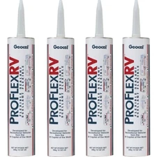 Geocel GC28928 GC28128; ProFlex RV Flexible Sealant Crystal Clear 10oz, Set Of 4