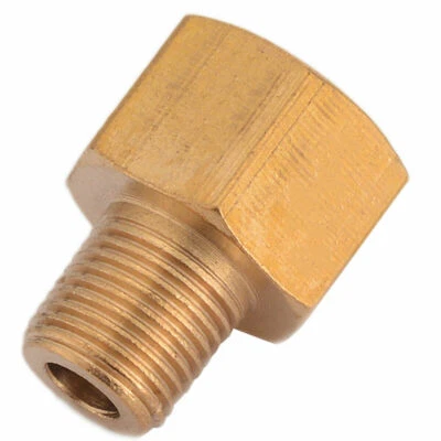Brass BSP-NPT Adapter 1/8" Male BSPT to 1/4" Female NPT Brass Pipe Fitting