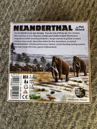 Neandertal - Un juego de orígenes de cultura para 1-3 jugadores Sierra Madre NUEVO Leer - Imagen 2 de 3