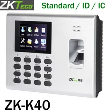 ZKteco K40 ID/IC Fingerprint Time Attendance System USB Biometric With Battery