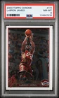 2003 TOPPS CHROME #111 LEBRON JAMES ROOKIE RC PSA 8