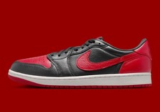 Nike Air Jordan 1 Retro Bajo OG Banned Bred Negro Rojo Universitario IW6276-001 Para hombres